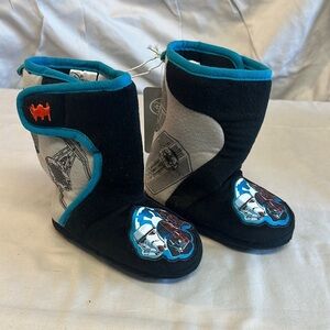 Disney Store Teal and Gray Star Wars slipper Boots